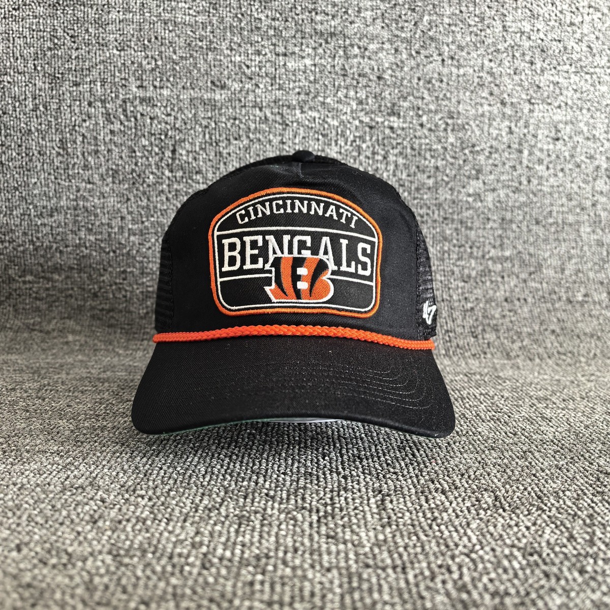 '47 Brand Cincinnati Bengals NFL Black Trucker Snapback Hat