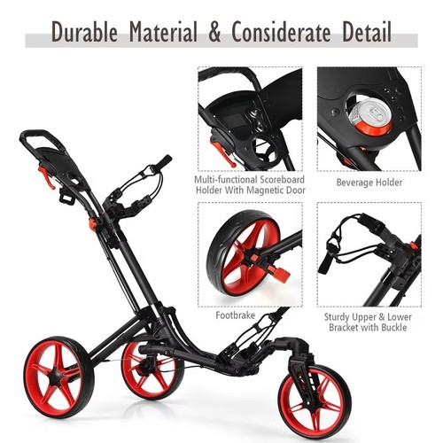 Golf Push Cart SP37608 - Picture 3 of 6