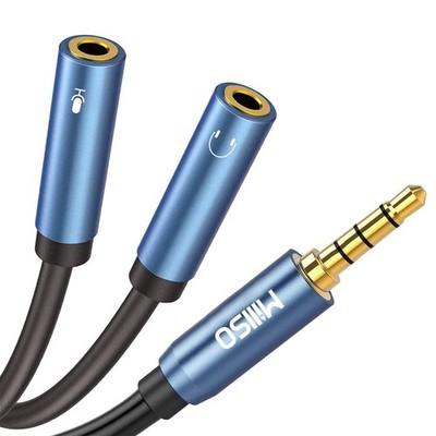 MillSO 3.5mm Headphone Splitter Adapter CTIA Audio Splitter (2 TRS Female to ...