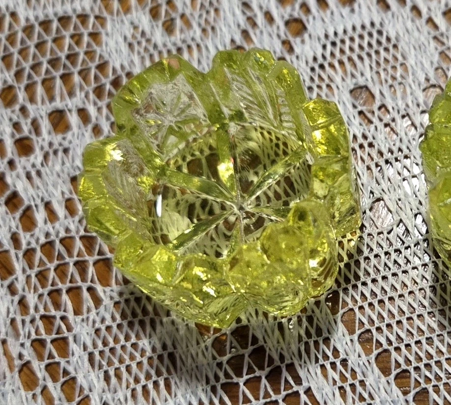 Westmoreland винтажный соли соски ~ желтый вазелин стекла ~ специальный - Изображение 4 из 4