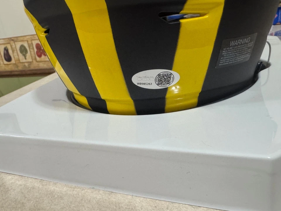 Michigan Wolverines DENARD ROBINSON  Signed Riddell Midi Speedflex Helmet JSA - Image 3 of 4