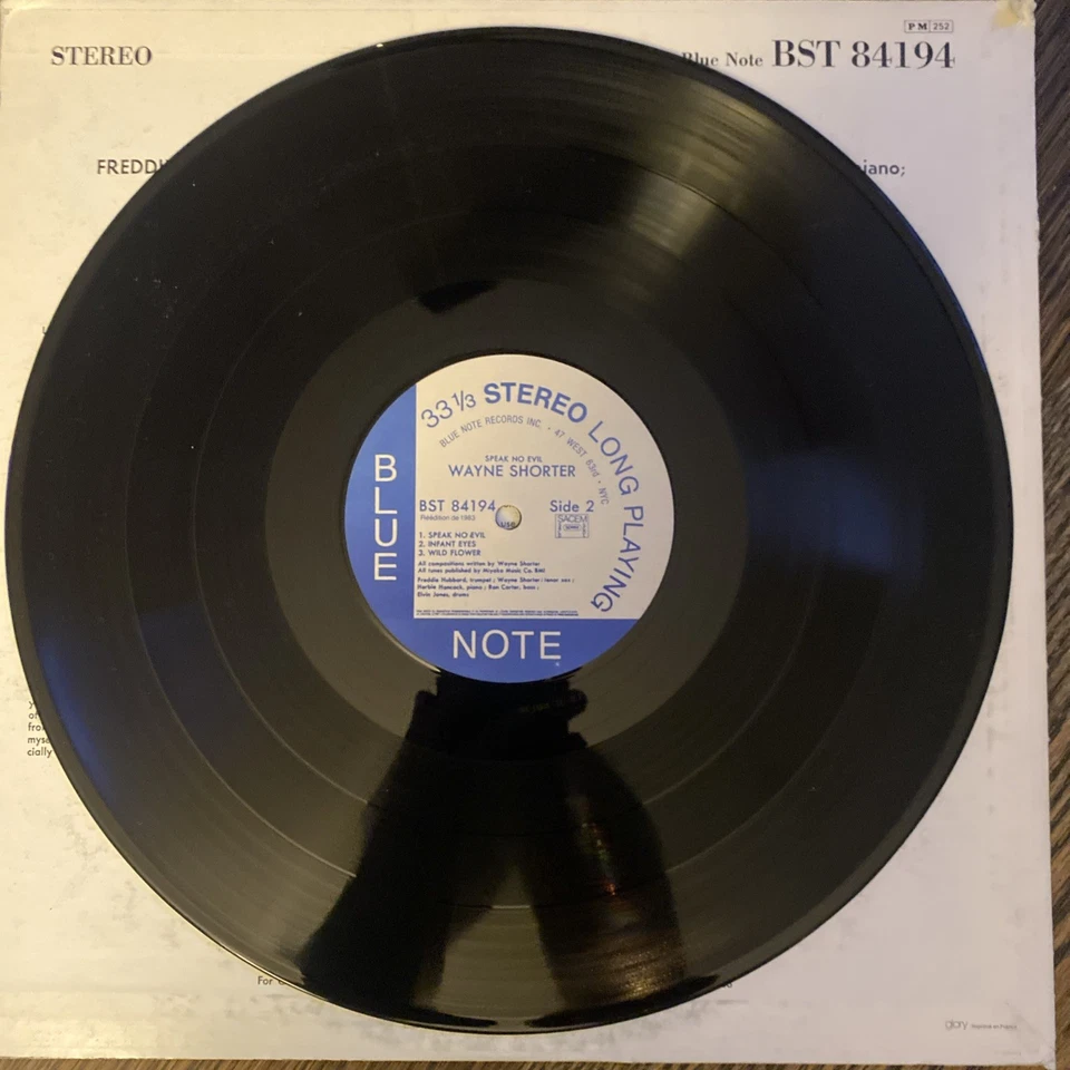 Wayne Shorter Speak No Evil Vinyl LP Orig Blue Note Record BSTF84194 France VG+ - Image 3 of 4