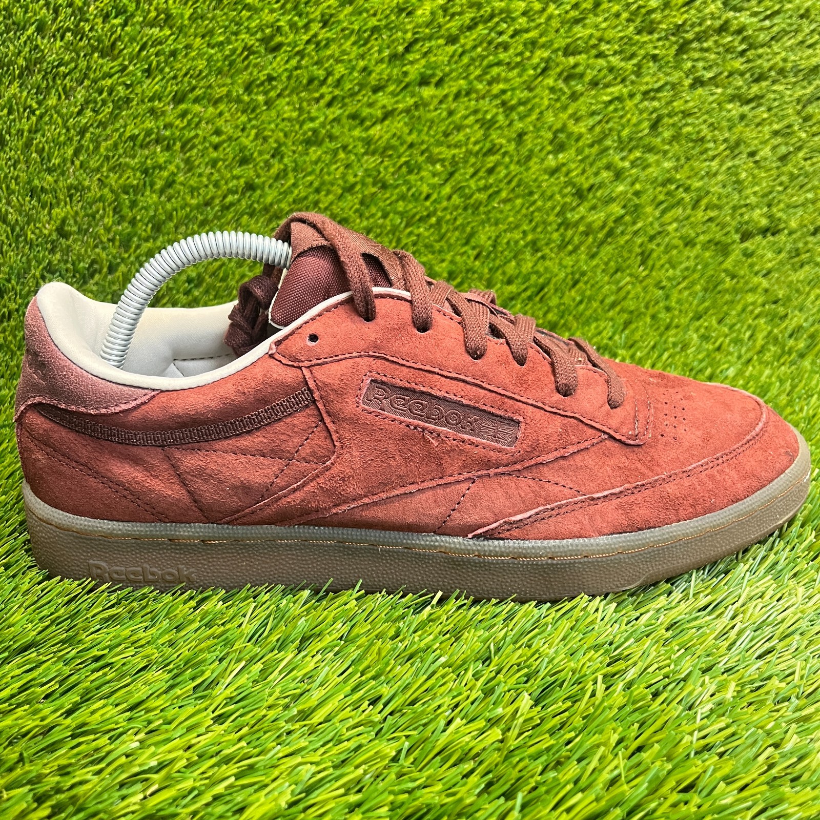 SAOLA Scarpe da corsa sportive Reebok Club C 85 suola gomma uomo taglia 10 rosso scuro sneakers