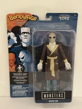 Bendyfigs Universal Monsters the Invisible Man Action Figure w/Stand Brand New