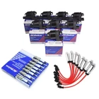 Genuine. UF414 8p Ignition Coils+Spark Plugs Wires For GMC Chevy SilveradoTahoe