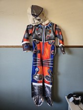 Astronaut Space Explorer costume orange/silver include soft helmet child SZ 7/8