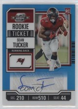 2023 Panini Contenders Optic Ticket Teal Prizm /99 Sean Tucker Rookie Auto RC