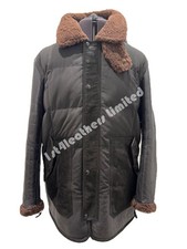 BELSTAFF ALPINE MIXED MEDIA PARKA JACKET BLACK /EARTH BROWN 5XL RRP £2075 BNWT