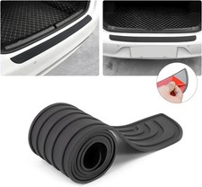 Car Rear Bumper Protector Guard - Anti-Scratch Rubber Cover Strip for Most Cars