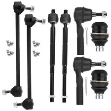 SCITOO 8pcs Front Inner Outer Tie Rod End Lower Ball Joint Sway Bar Link Kit ...
