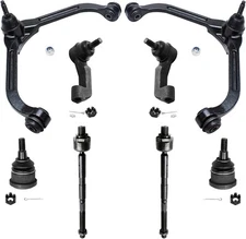 Detroit Axle 8pc Front Upper Control Arms Lower Ball Joint Tierods for 20