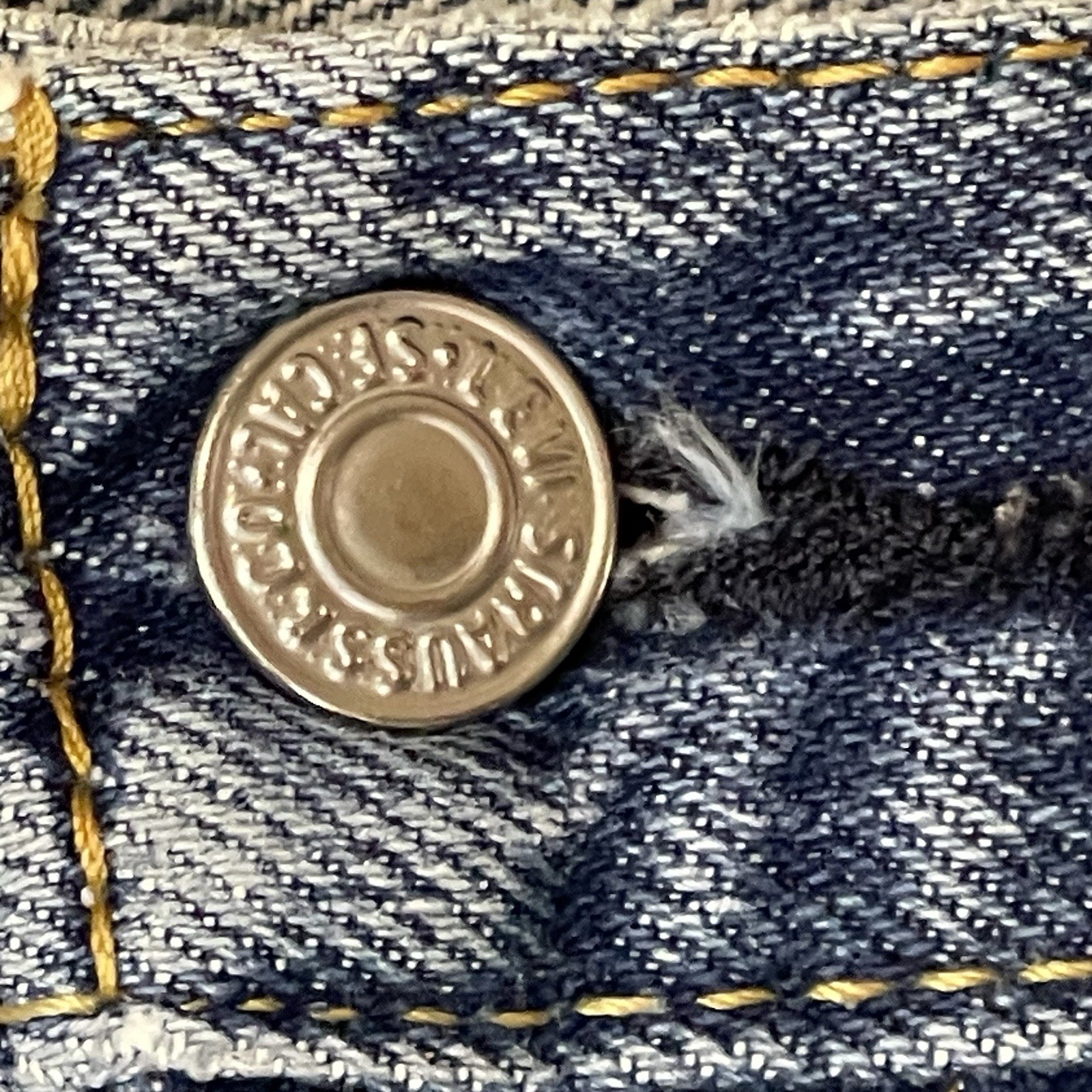 Rare Levi’s 505 2010 STRAIGHT FIT Jeans Mens 34x32 Blue Distressed Mexico READ image 8