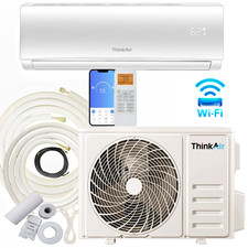 New 12000 BTU Mini Split Ductless Air Conditioner Heat Pump 1 Ton 110V WiFi R32