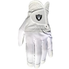 Team Golf NFL Las Vegas Raiders Cool Mesh Cabretta Leather Golf Glove - One Size