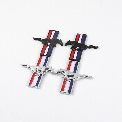 2 Stück For Ford Mustang Pony Logo Side Emblem Kotflügel Abzeichen Aufkleber