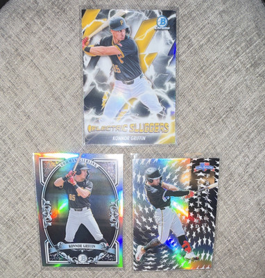 Konnor Griffin Pirates 3-Card Lot 2026 Bowman Chrome/Sterling/Panini Crusade