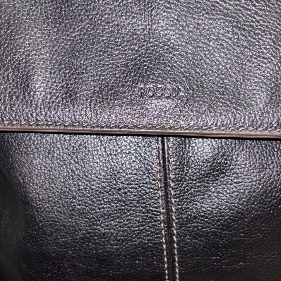 Fossil Leather Small Backpack Black Nice! - Image 3 of 4