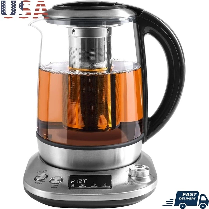 Electric Kettle W/ Infuser Modes Temperature Control Fast Quiet Boiling New