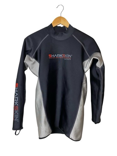 Sharkskin Chillproof Thermo Langarmshirt Herren L schwarz Tauchen Wassersport