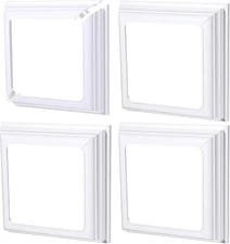 Thyle 4X4 Inches Vinyl Post Skirt Post Base Cover Column Wraps for Porch Deck Po