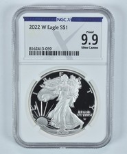2022-W American Silver Eagle Proof 9.9 UCAM NGC X NGCX *2056