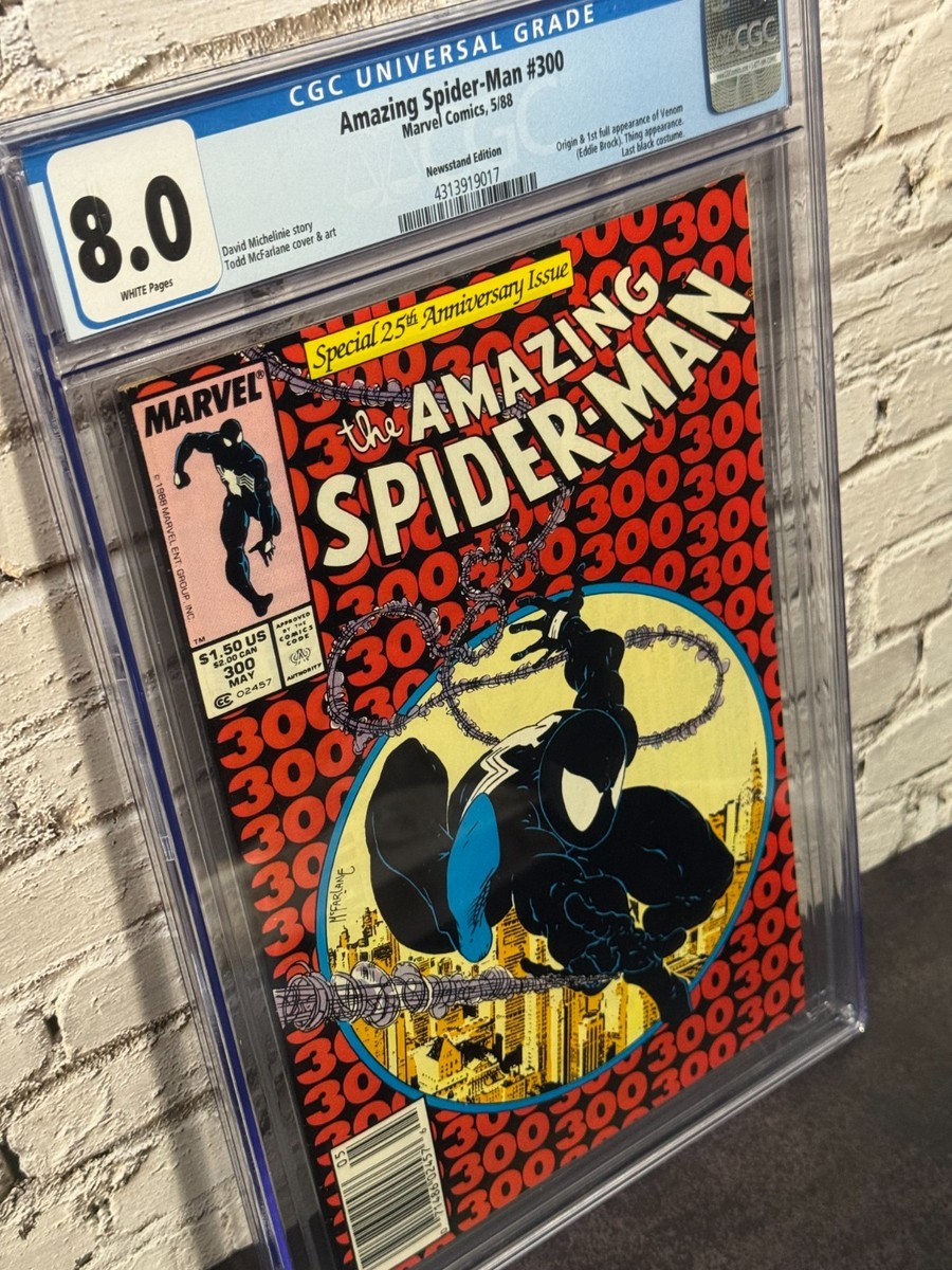 Amazing Spider-Man #300 CGC 8.0 --- White Pages (1988) 1st Venom