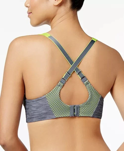 Sujetador deportivo convertible sin aros azul y negro Maidenform para mujer 7992 - 34D. Foto 4 de 4