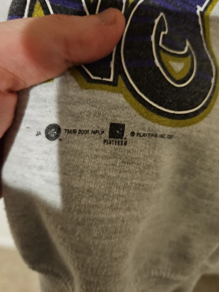 Mens Vtg NFL Baltimore Ravens Ray Lewis Super Bowl XXXV Champs Sweatshirt XL - Image 4 of 4