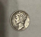 1939 Mercury Dime Silver 10¢ Coin Philadelphia Mint Circulated Vintage US Coin