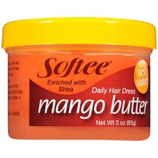 Softee Mango Shea Butter Daily Hair Dress, 3 Ounce Jar 1 