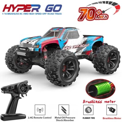HyperGo RC MonsterTruck MJX 16207 16208 16209 16210 1/16 70KM/H Racing Brushless