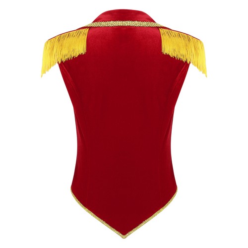 Mujeres Chaleco de Terciopelo Halloween Circo Ringmaster Disfraz Chaleco Ropa Chaqueta - Imagen 10 de 42