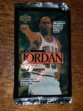 The Jordan Milk Caps Pogs vintage sealed pack pog milk caps