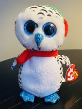 NESTER the HOLIDAY OWL Beanie Boos 6” MWMT