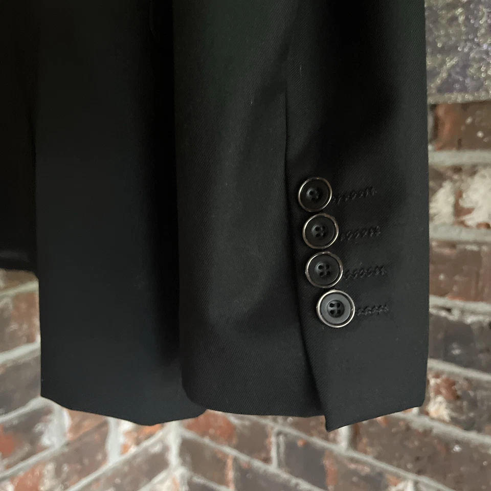 Suit Black Vest And Coat Set XS Foto 2 de 4