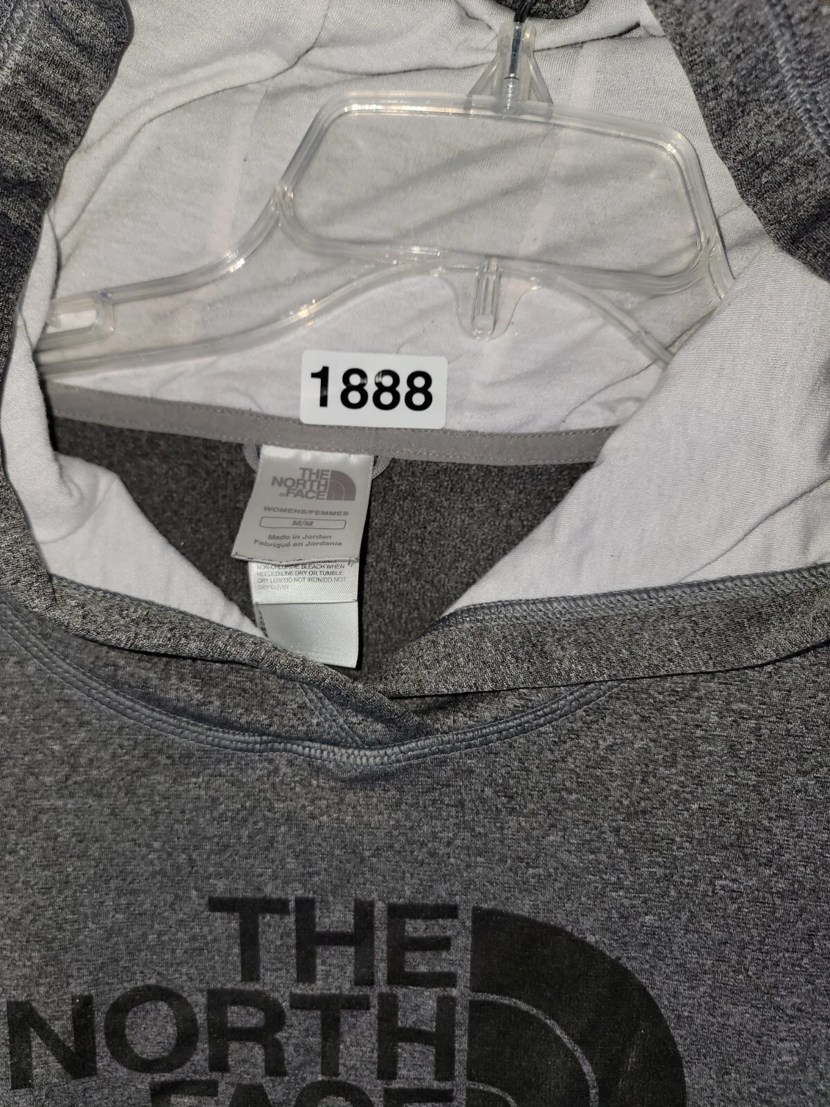 VETEMENTS Felpa con cappuccio The North Face donna media ottime condizioni logo nero pulito