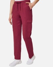 Mondetta Ladies' Straight Leg Cargo Pants, SIZE L COLOR TIBETAN RED
