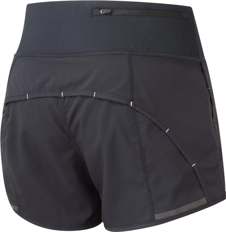 Pantalones Cortos para Correr Ronhill Tech 4. para Mujer Negros 4.5 Pulgadas Ligeros Transpirables Correr Foto 2 de 4