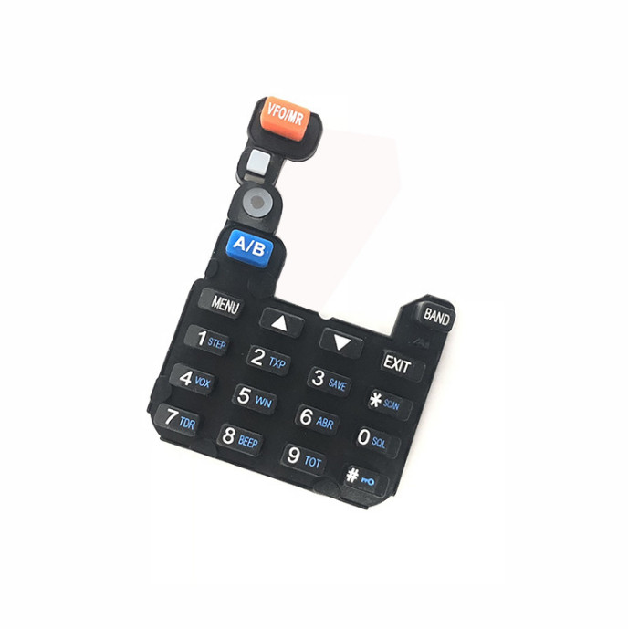 2pcs For Baofeng 5R series walkie talkie accessories silicone digital keyboard