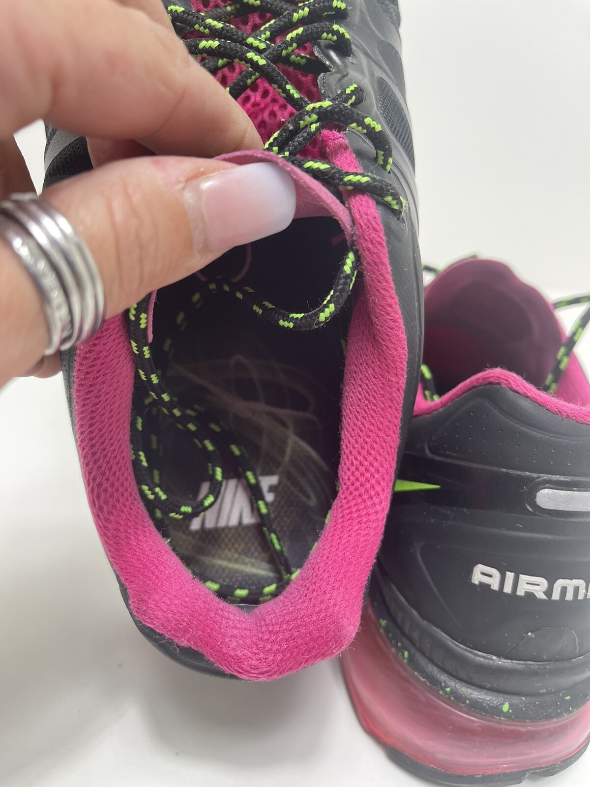 Womens NIKE AIR MAX + 2012 ANTHRACITE-PINK SPARK … - image 7