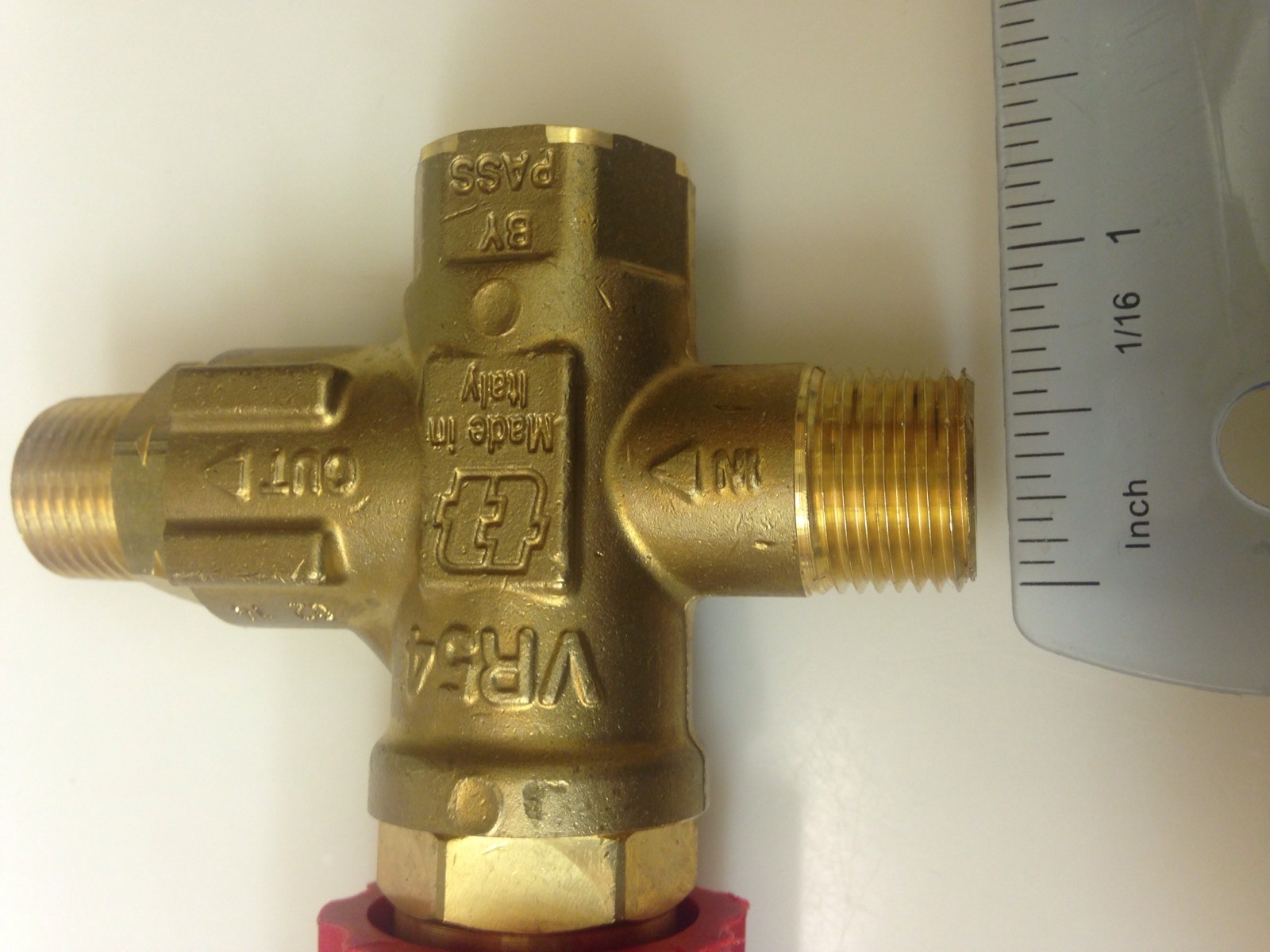 Mecline VR54-150 Adjustable Unloader Valve - Max 2,175 PSI, Black Knob 12 thumbnail image