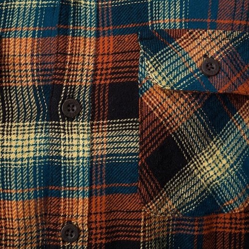 REEF PANTOLA Men's LS Woven Flannel Shirt - CVR - Large - NWT - Picture 5 of 5