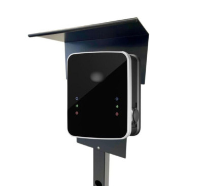 Ladesäule Standsäule Standfuß  Stele für Wallbox ABL EMH3 mit Regenschutz
