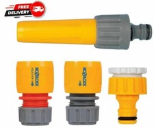 Hozelock Hose Pipe Connector Set Water Watering Garden Fitting Spray Hoselock