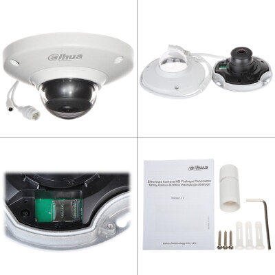 US Dahua 5MP Fisheye WizMind Panoramic IP Camera MIC PoE IPC-EB5531-AS Heat Map | eBay