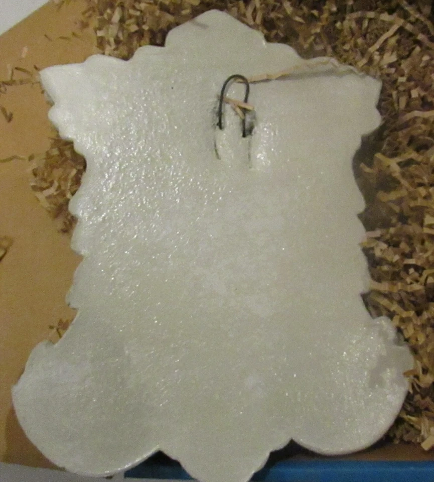 Placa facial Carruth 1989 vintage grabada jardín guiñando un ojo sonrisa 10" Foto 3 de 4