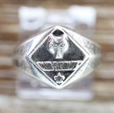 VINTAGE CUB BOY SCOUTS STERLING SILVER 925 RING SZ 6 RETRO PRETTY
