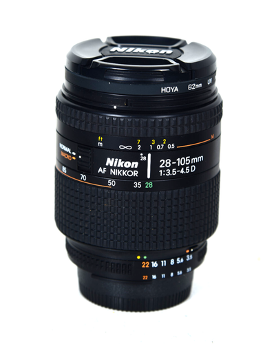 Nikon AF Nikkor 28-105mm f/3.5-4,5 D full frame lens