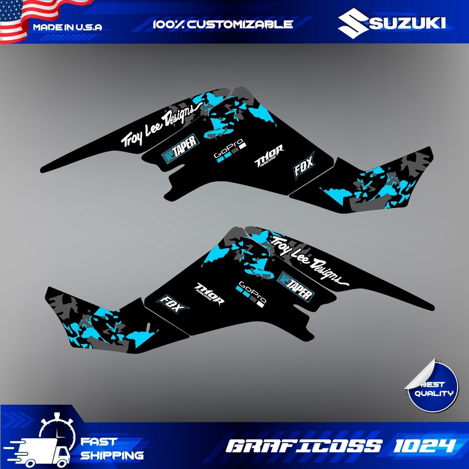 LTZ 400 suzuki wrap graphics stickers kit decals atv quad 2003 - 2008 ...