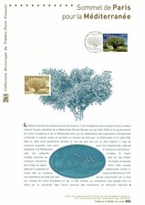 2008 FRANCE NOTICE 1er JOUR N°4259 SOMMET DE PARIS POUR LA MEDITERRANEE